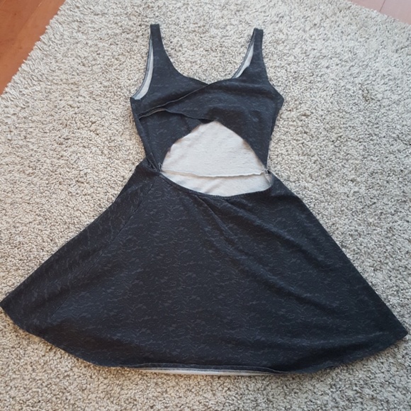 Hollister floral print open back cotton dress M - Picture 3 of 3